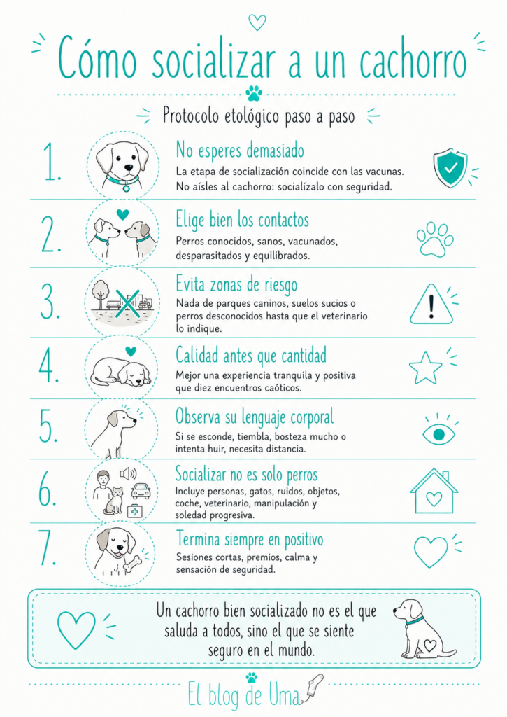 cómo socializar a un cachorro