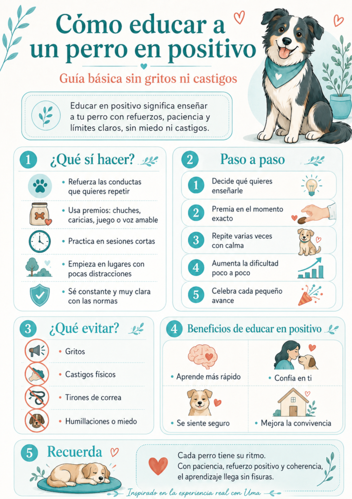 cómo educar a un perro en positivo